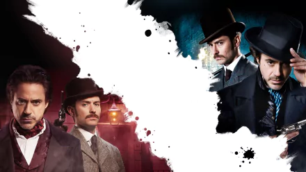 Jude Law Robert Downey Jr. John H. Watson Sherlock Holmes movie Sherlock Holmes: A Game of Shadows HD Desktop Wallpaper | Background Image