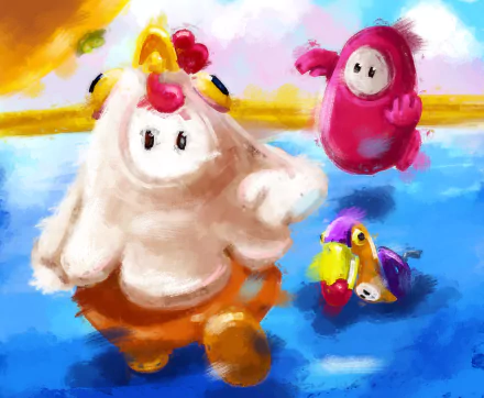 video game Fall Guys HD Desktop Wallpaper | Background Image