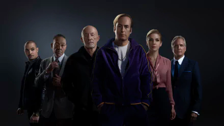 Patrick Fabian Howard Hamlin Michael Mando Nacho Varga Giancarlo Esposito Gustavo Fring Jonathan Banks Mike Ehrmantraut Rhea Seehorn Kim Wexler Bob Odenkirk Jimmy McGill Saul Goodman TV Show Better Call Saul HD Desktop Wallpaper | Background Image