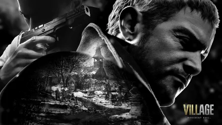 Chris Redfield Ethan Winters video game Resident Evil Village HD Desktop Wallpaper | Background Image