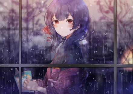 purple hair Rinze Morino Anime The iDOLM@STER: Shiny Colors HD Desktop Wallpaper | Background Image