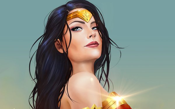 Comics Wonder Woman DC Comics Black Hair HD Wallpaper | Background Image