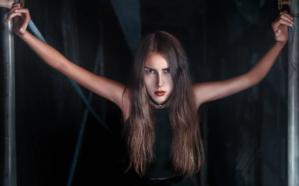 lipstick hair face Nelya Pirozhkova woman model HD Desktop Wallpaper | Background Image