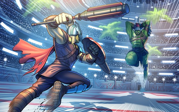 Movie Thor: Ragnarok Thor Hulk Marvel Comics HD Wallpaper | Background Image