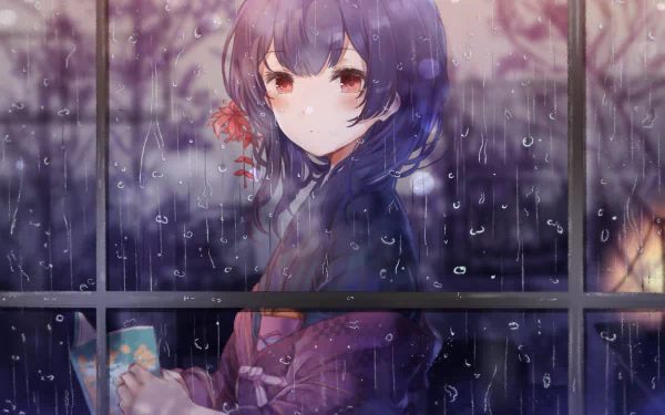 purple hair Rinze Morino Anime The iDOLM@STER: Shiny Colors HD Desktop Wallpaper | Background Image