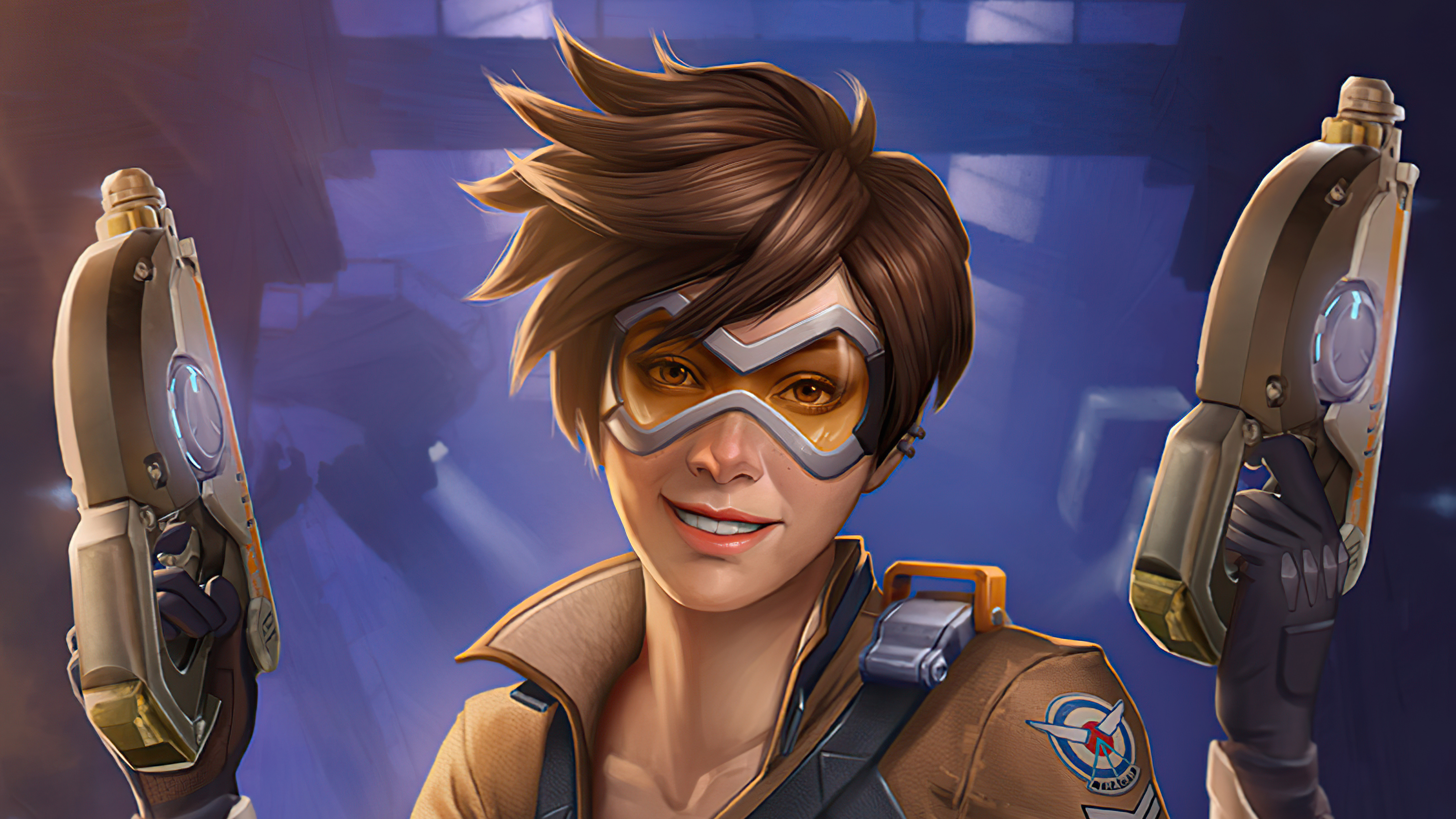 Video Game Overwatch Tracer (Overwatch) Wallpaper