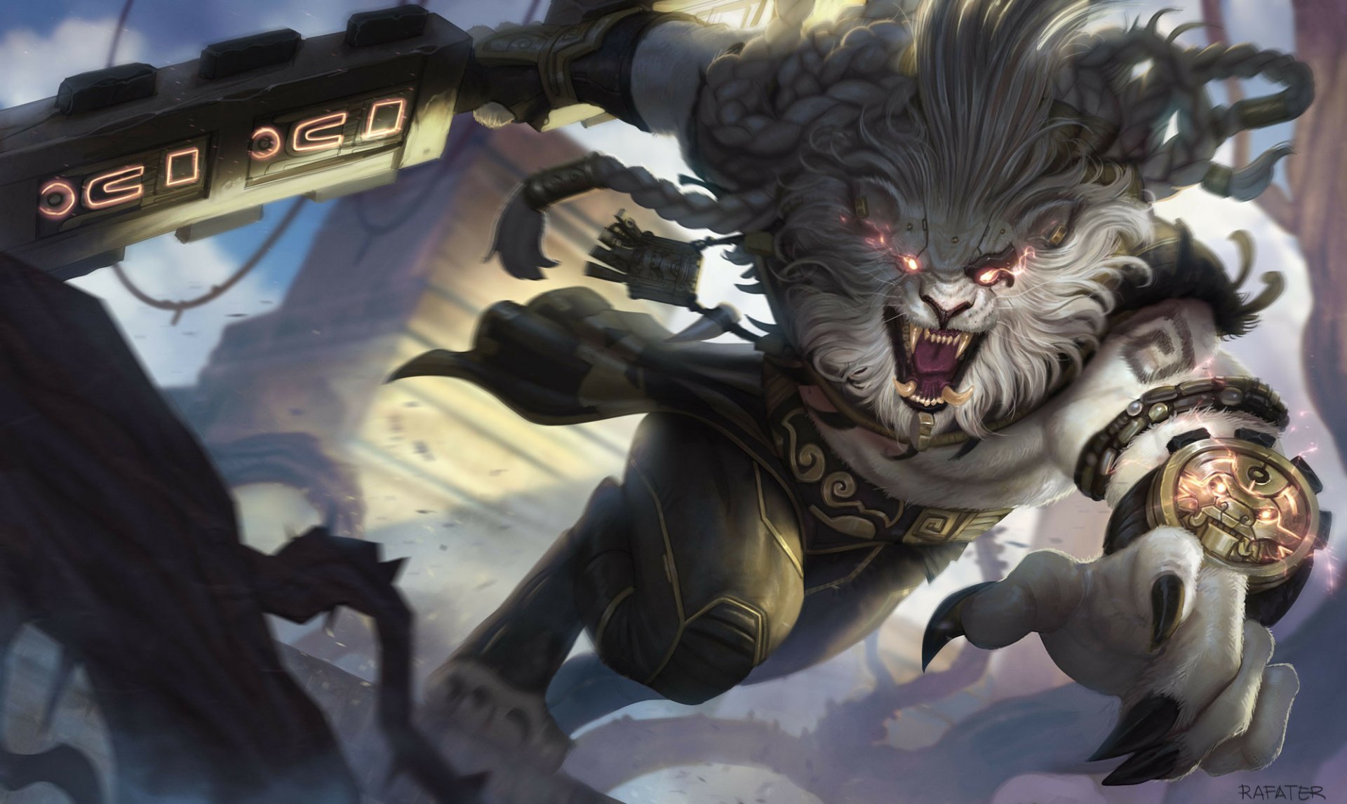 Download Rengar (League Of Legends) Video Game League Of Legends HD Wallpaper by Rafael Teruel