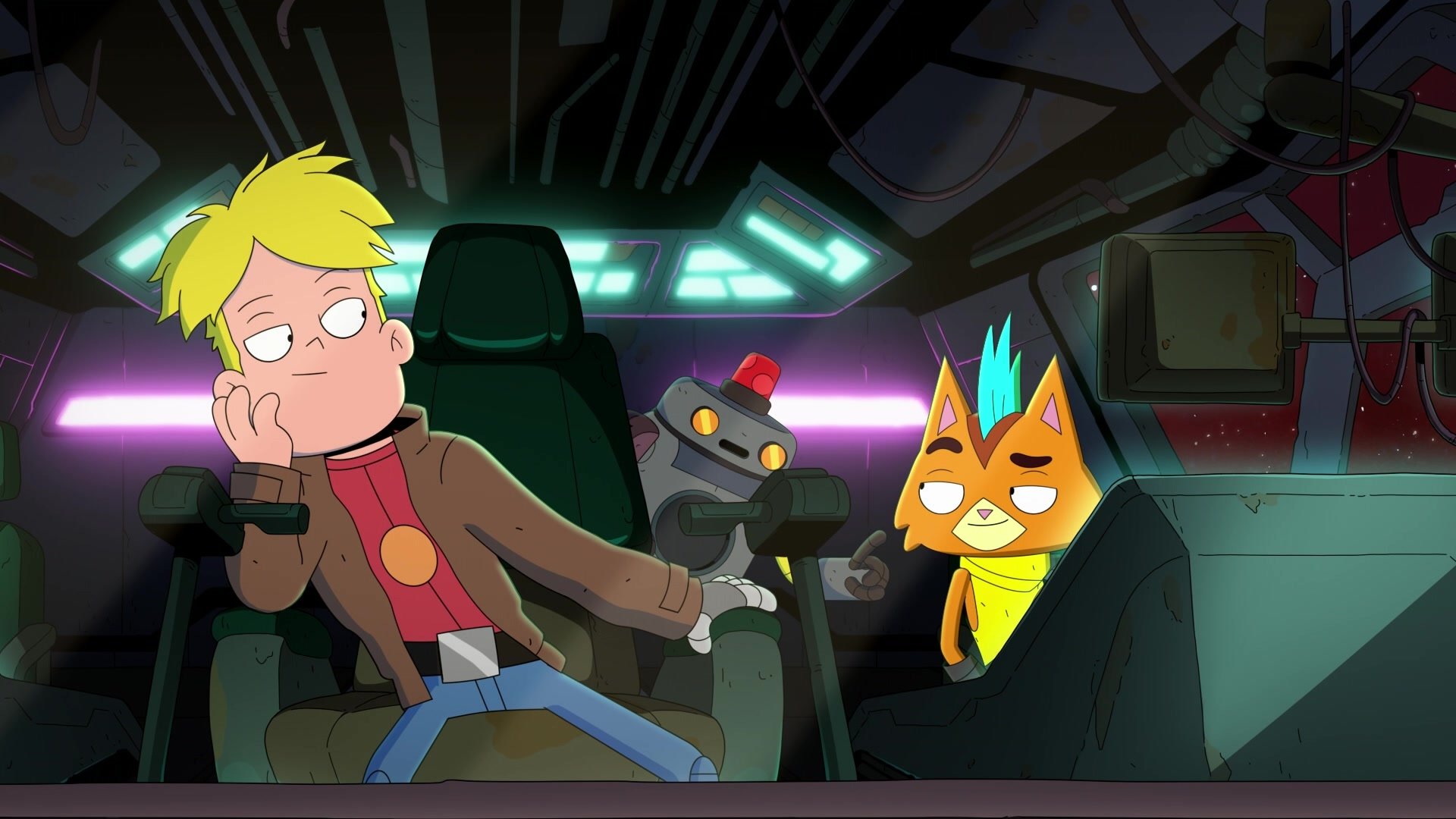 Download Blonde H.U.E (Final Space) Little Cato (Final Space) Gary Goodspeed TV Show Final Space HD Wallpaper