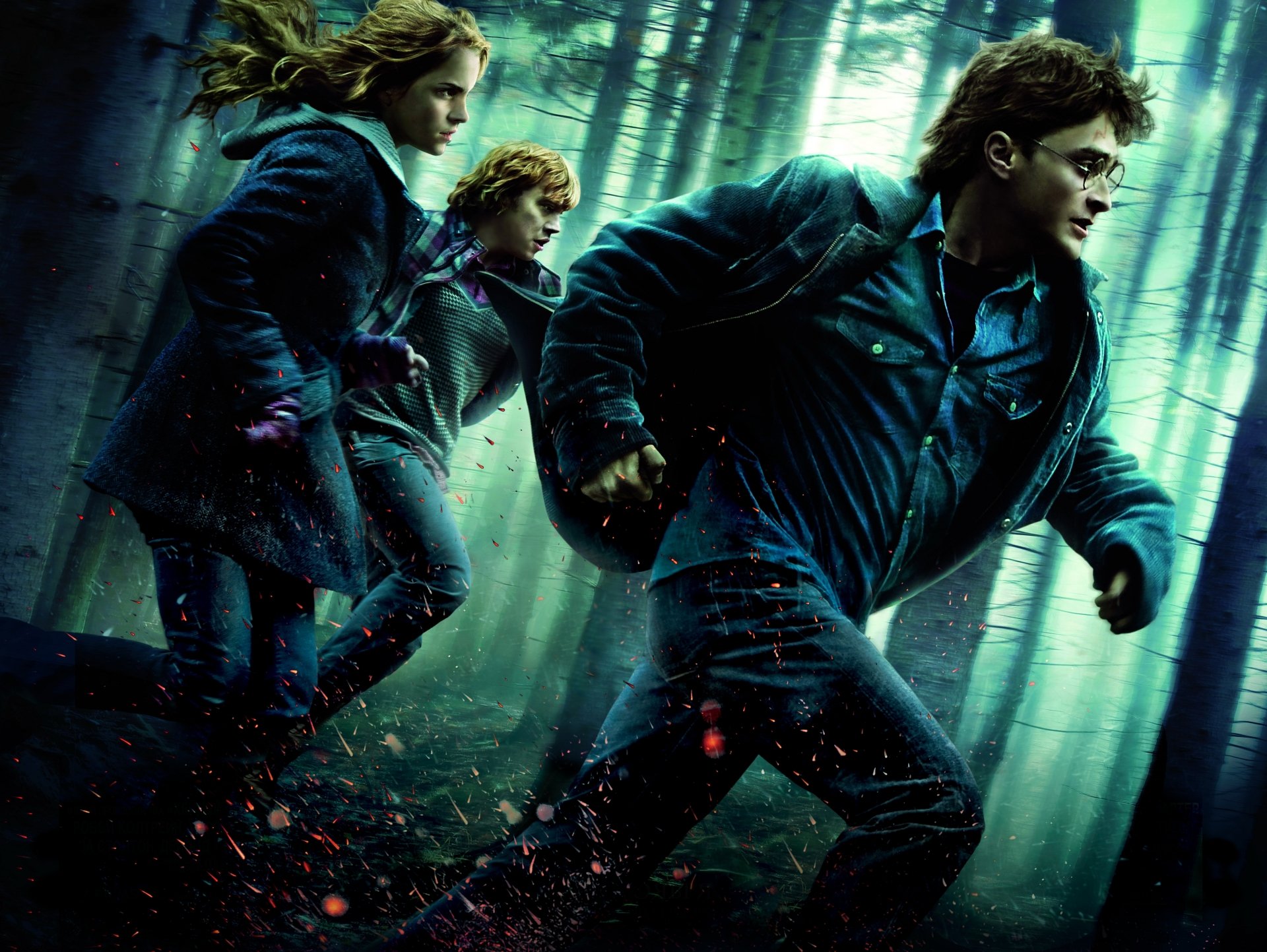 Download Ron Weasley Hermione Granger Harry Potter Movie Harry Potter And The Deathly Hallows: Part 1 4k Ultra HD Wallpaper