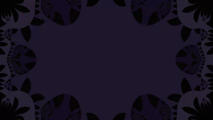  Abstract background with plants and tribal decoration in dark tones