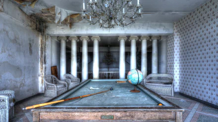 globe pool table man made room HD Desktop Wallpaper | Background Image