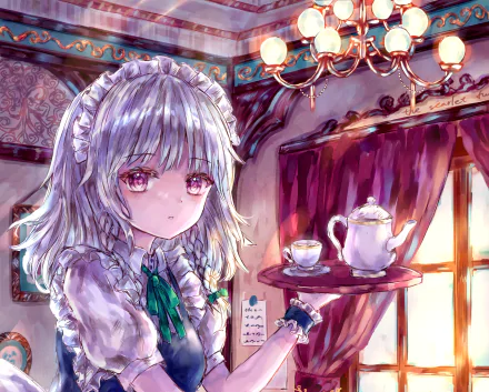 Sakuya Izayoi Anime Touhou HD Desktop Wallpaper | Background Image