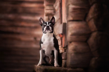 dog Animal Boston Terrier HD Desktop Wallpaper | Background Image