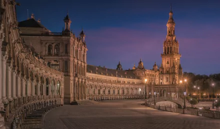 Seville Spain man made Plaza de España HD Desktop Wallpaper | Background Image
