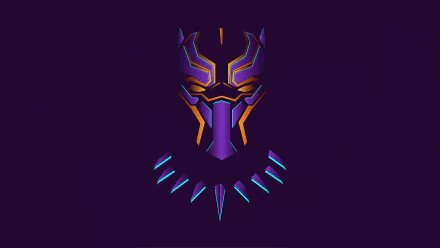 Black Panther (Marvel Comics) minimalist Comic Minimalist Comic HD Desktop Wallpaper | Background Image