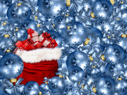 stocking gift christmas ornaments bauble holiday Christmas HD Desktop Wallpaper | Background Image