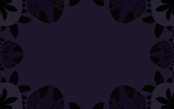  Abstract background with plants and tribal decoration in dark tones