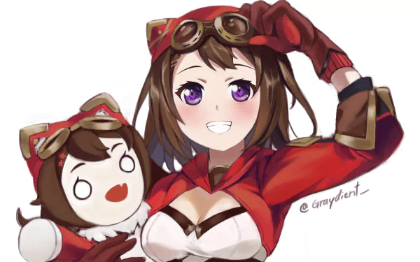 Amber (Genshin Impact) video game Genshin Impact HD Desktop Wallpaper | Background Image