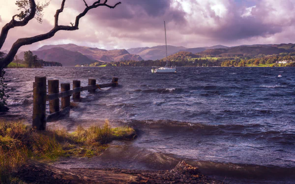 shore wave photography lake HD Desktop Wallpaper | Background Image