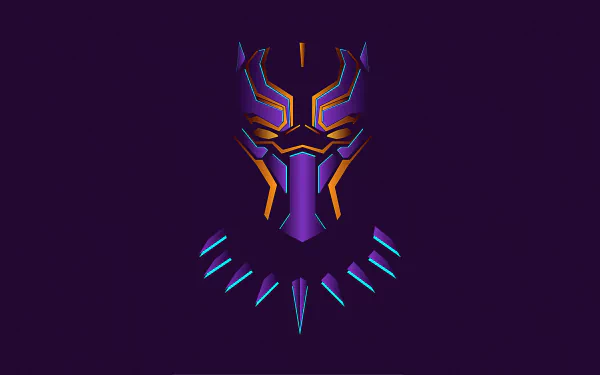 Black Panther (Marvel Comics) minimalist Comic Minimalist Comic HD Desktop Wallpaper | Background Image