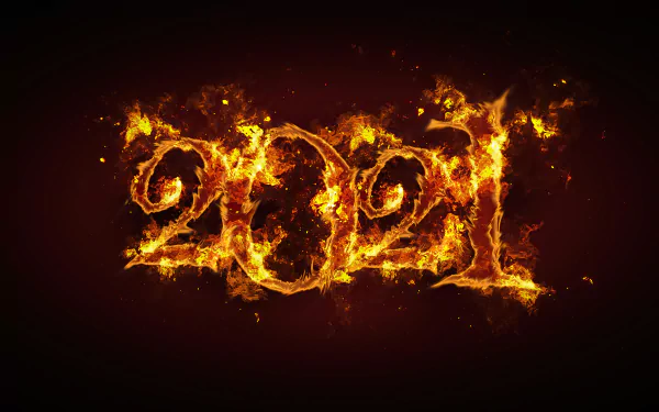 flame holiday New Year 2021 HD Desktop Wallpaper | Background Image