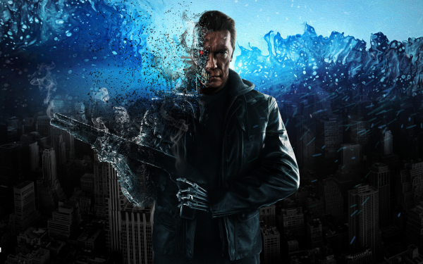 Movie Terminator 3: Rise of the Machines Terminator Arnold Schwarzenegger HD Wallpaper | Background Image