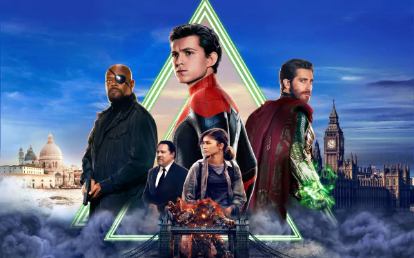 Michelle 'MJ' Jones Happy Hogan Nick Fury Mysterio (Marvel Comics) spider man movie Spider-Man: Far From Home HD Desktop Wallpaper | Background Image
