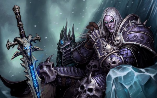 Video Game World Of Warcraft Warcraft Lich King Frostmourne Skull White Hair Arthas Menethil HD Wallpaper | Background Image
