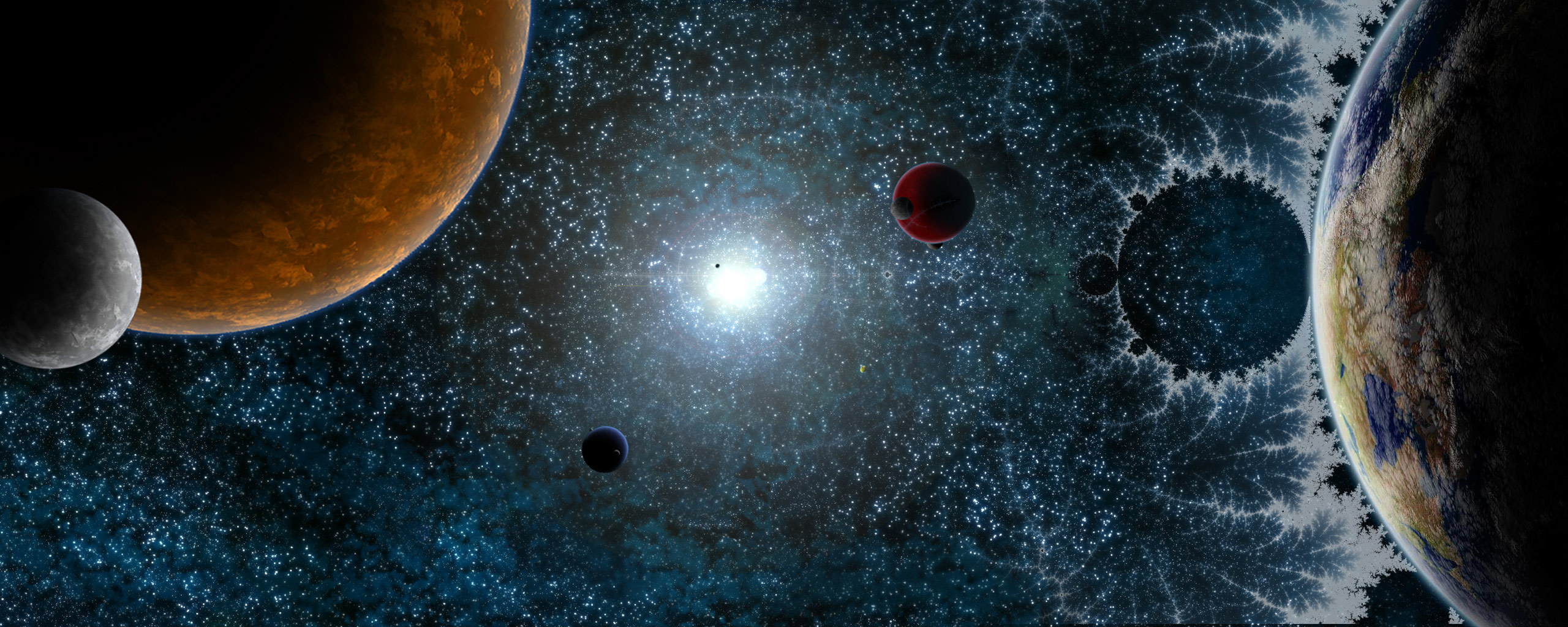 HD wallpaper featuring a space planet