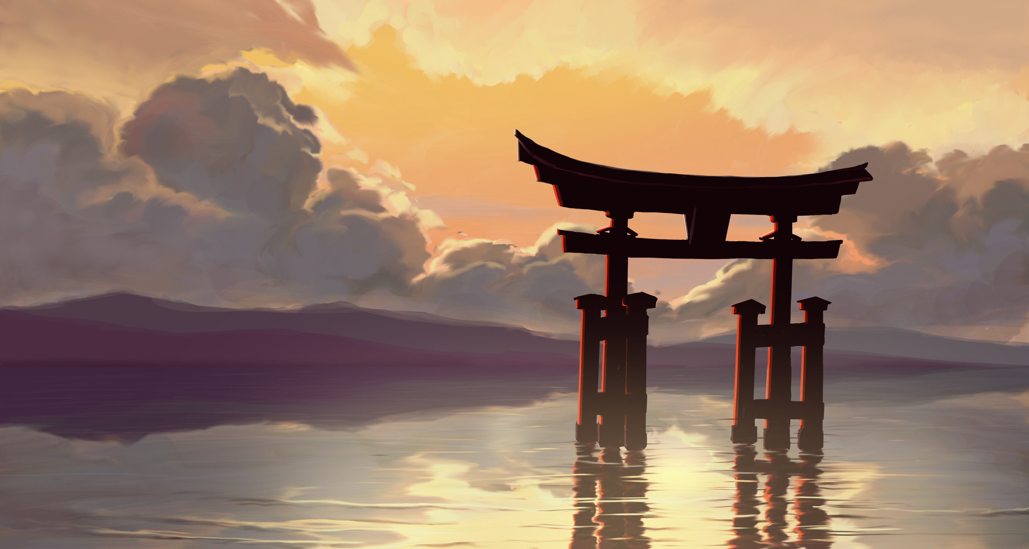 shinto shrine wallpaper