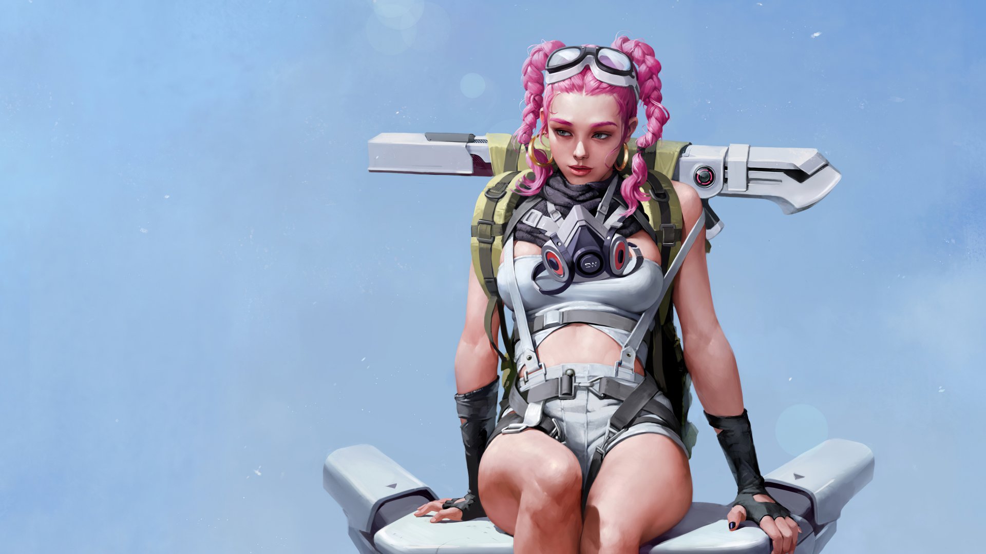 Download Braid Pink Hair Futuristic Sci Fi Woman 4k Ultra HD Wallpaper ...