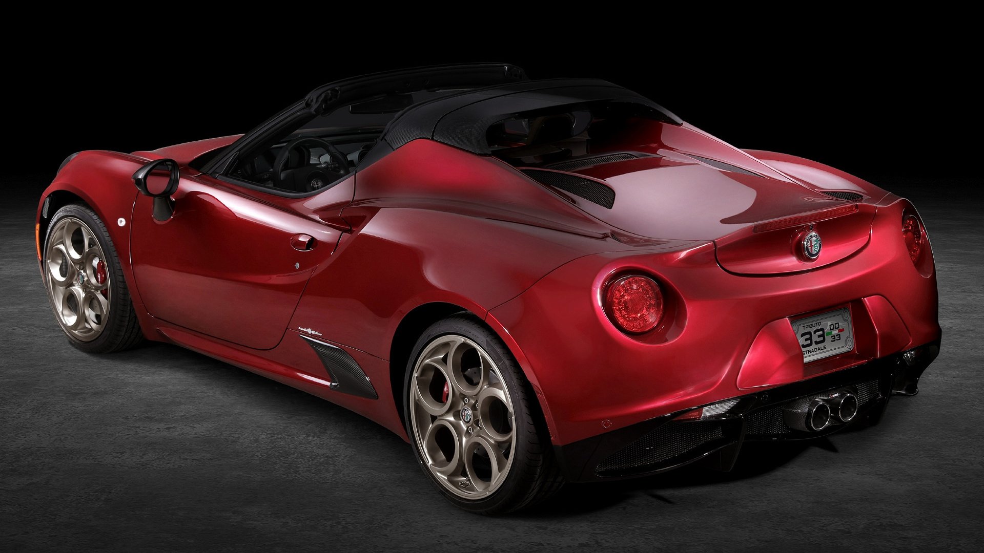 Alfa Romeo 4c Spider 33 Stradale Tributo Hd Wallpapers Background Images