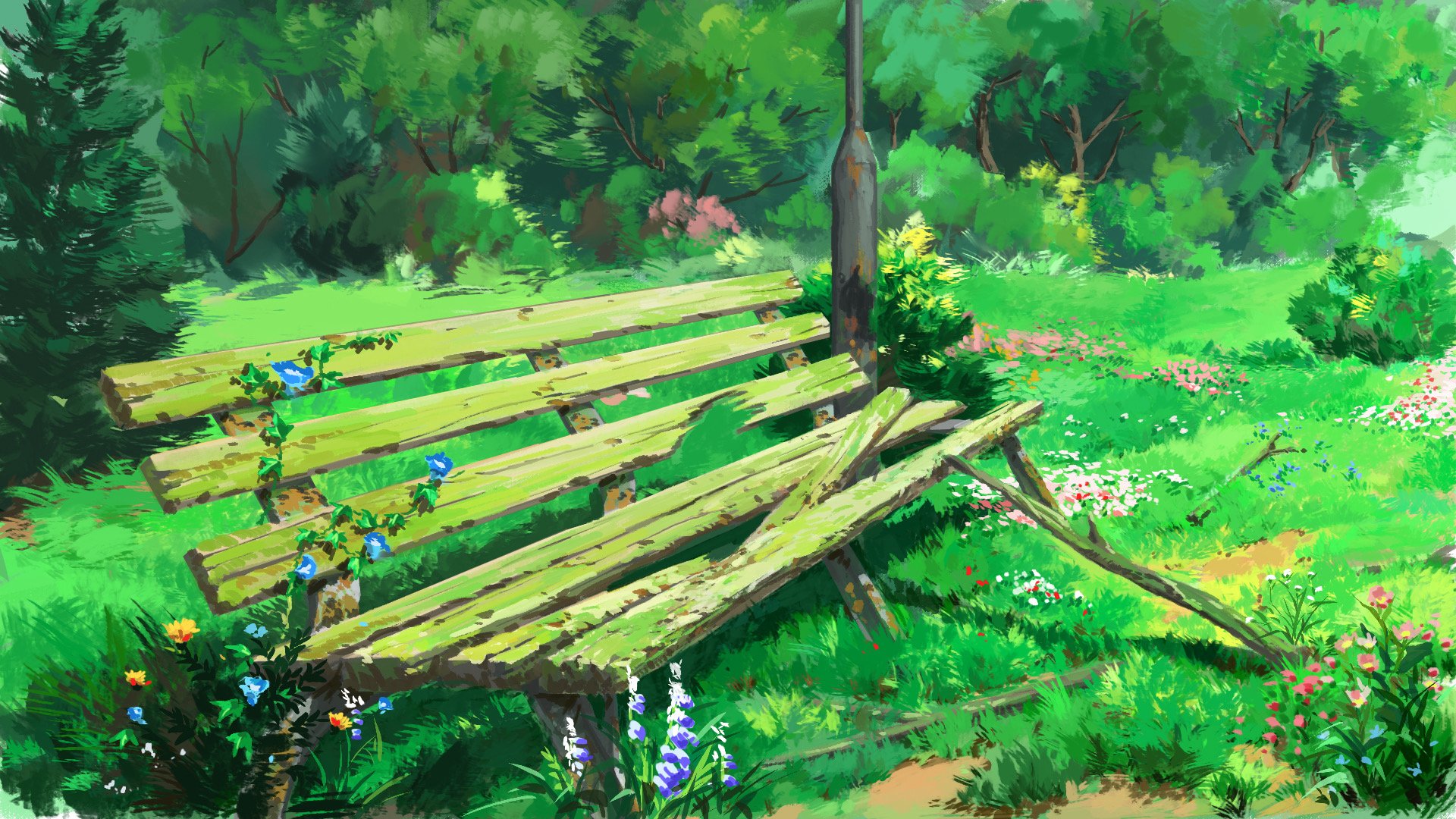 Anime Bench HD Wallpapers and Backgrounds