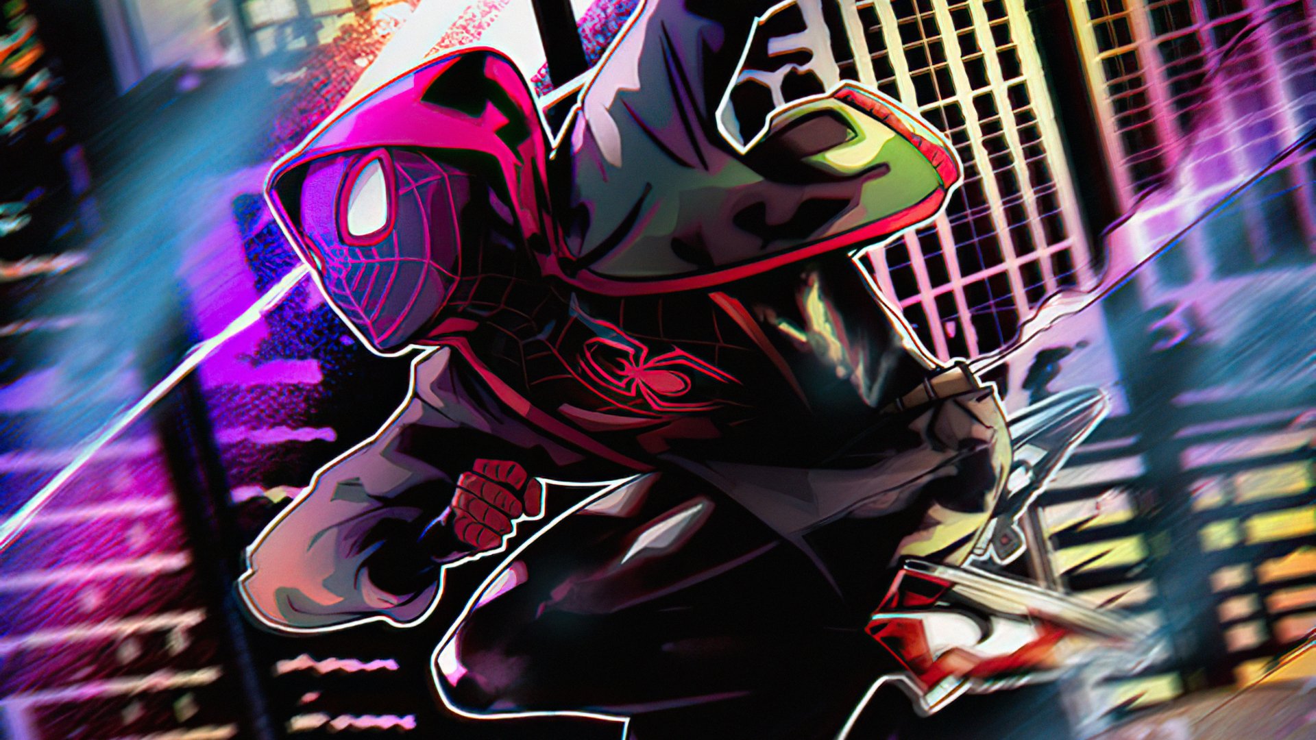 Download Miles Morales Spider Man Movie Spider-Man: Into The Spider-Verse HD Wallpaper by oliuss