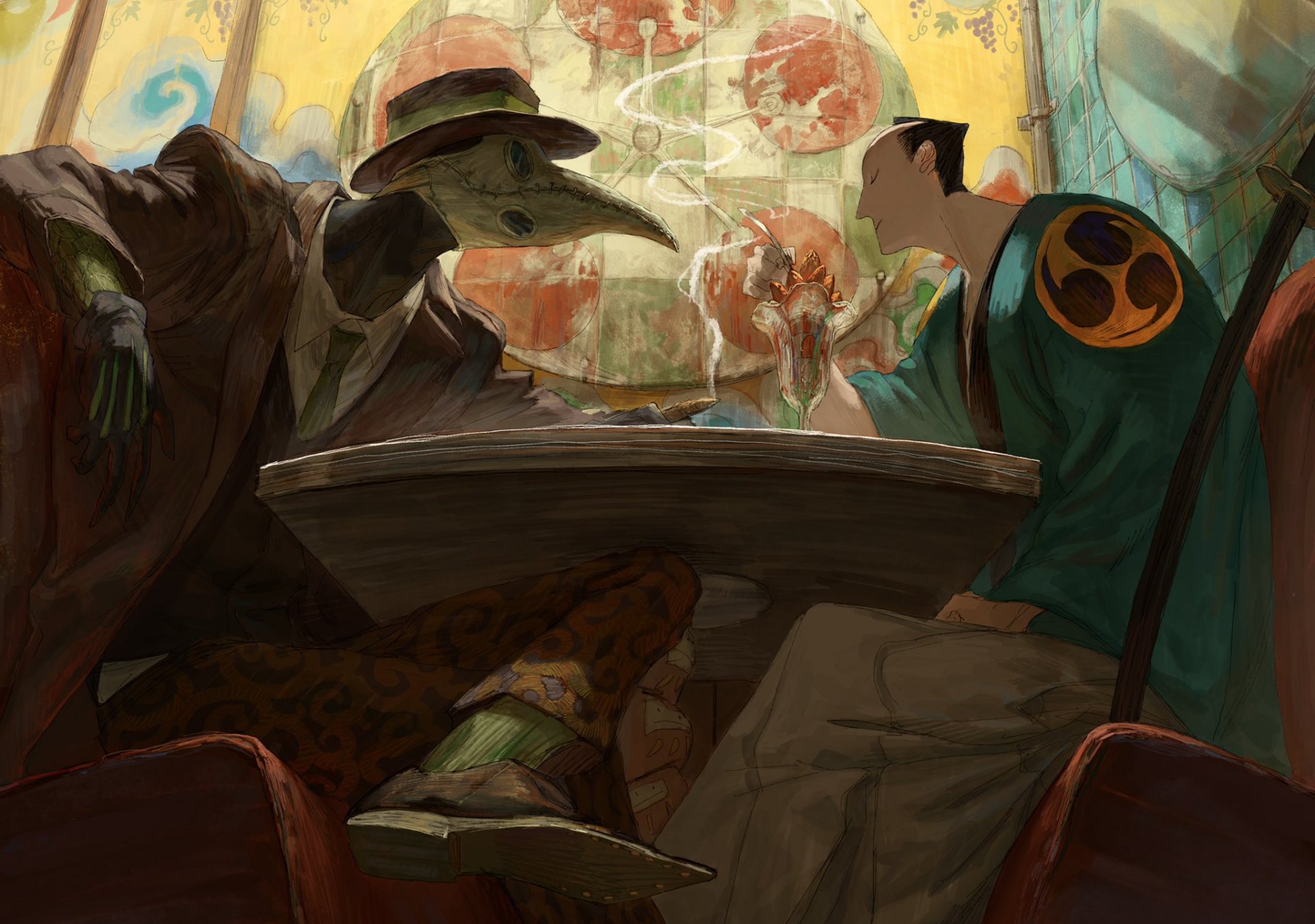 Download Fantasy Samurai HD Wallpaper by おく