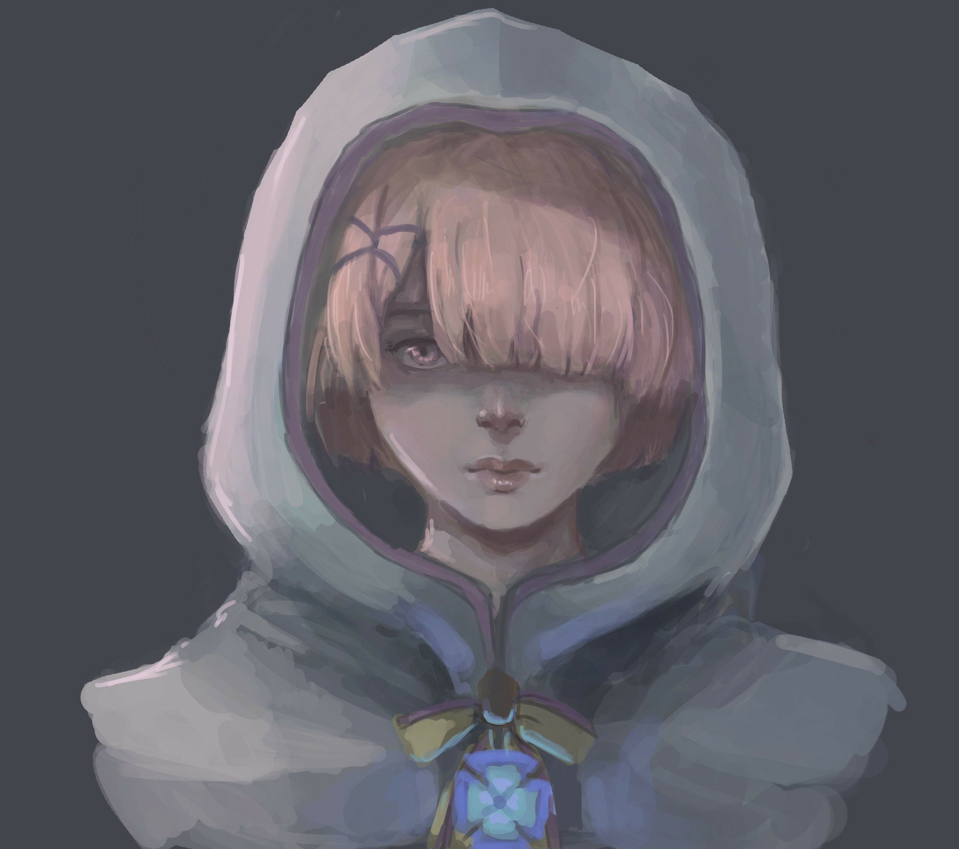 Download Ram (Re:ZERO) Anime Re:Zero - Starting Life In Another World HD Wallpaper by James Huang