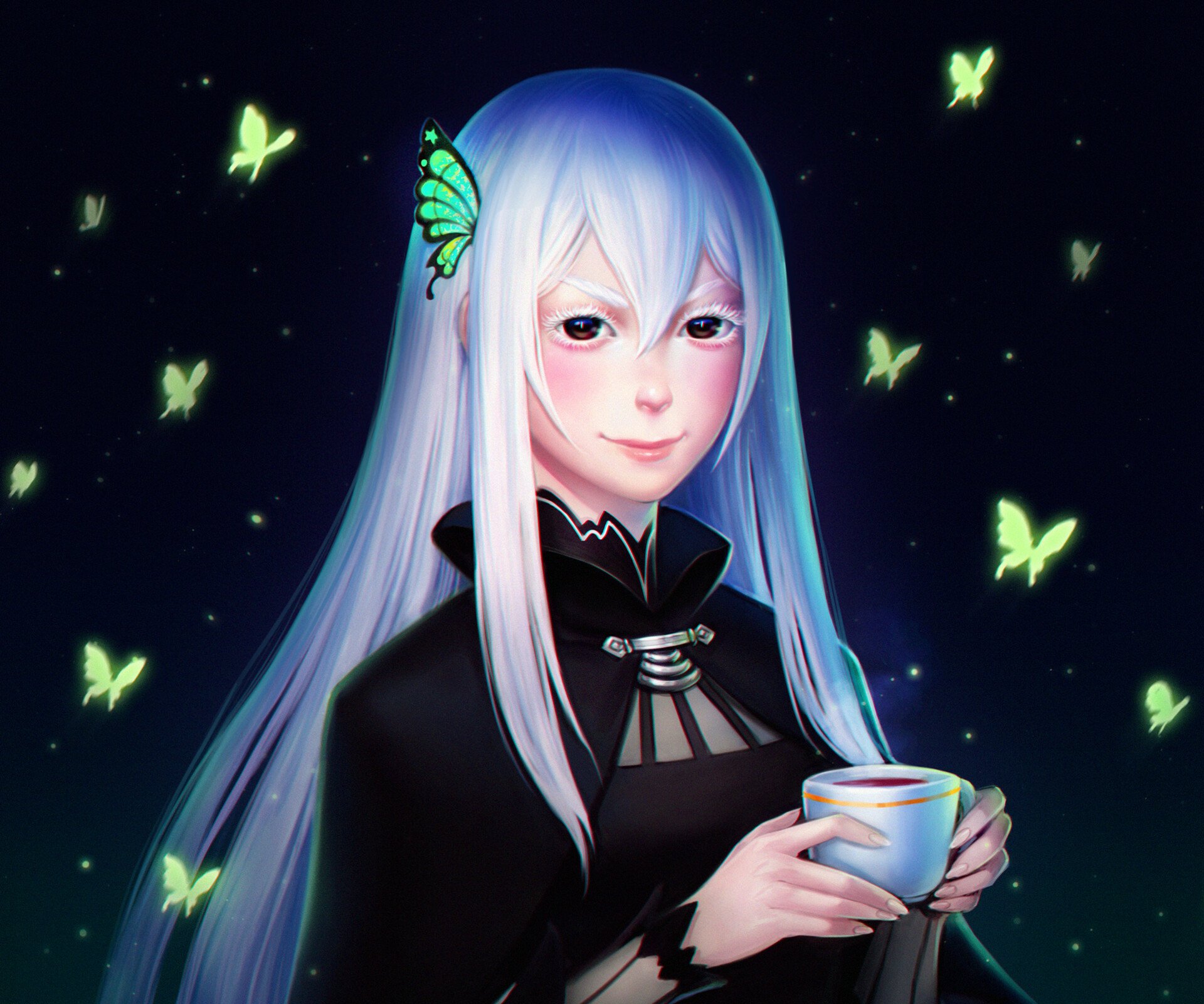 Download Echidna (Re:ZERO) Anime Re:Zero - Starting Life In Another World HD Wallpaper by Anya Klimenok