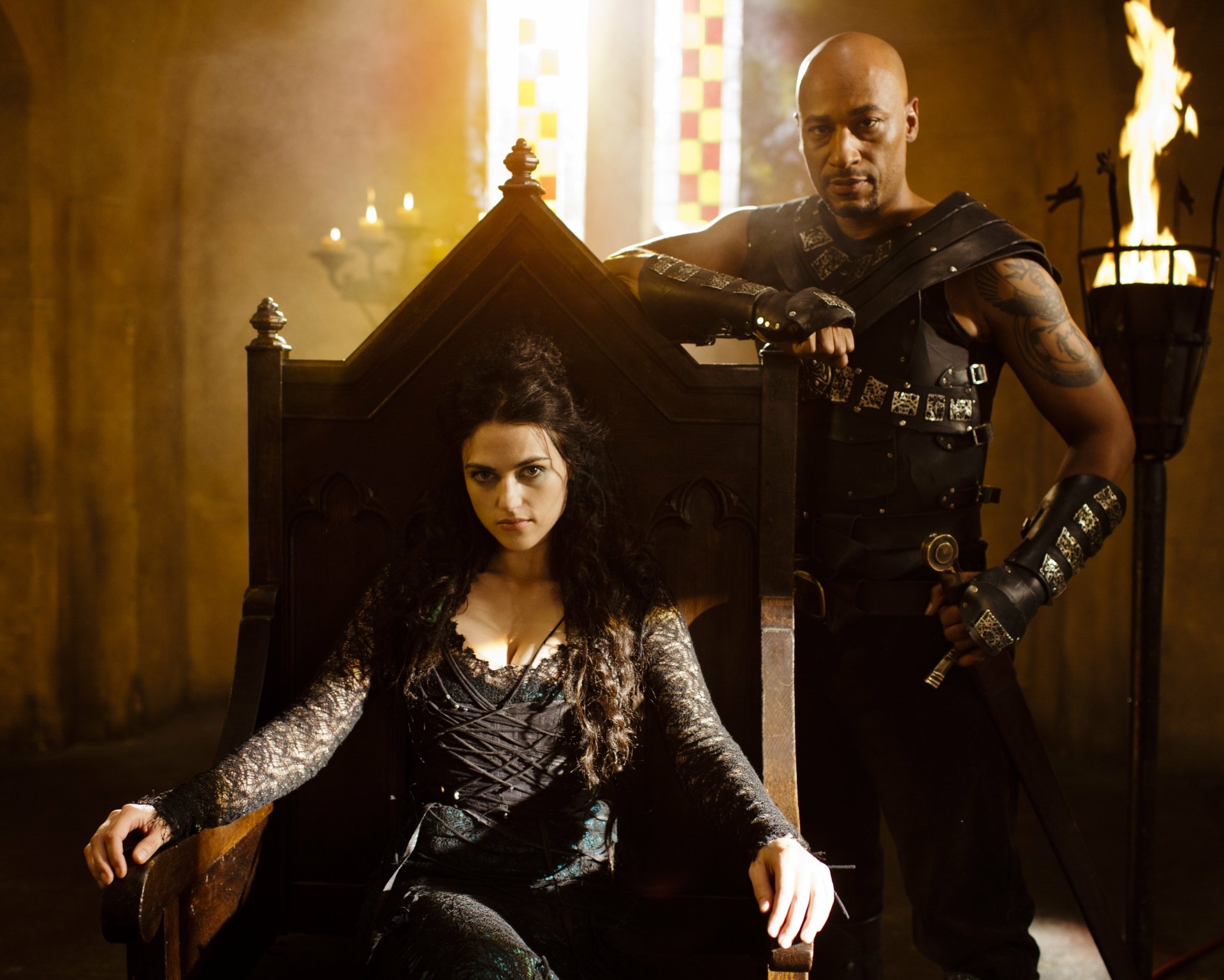 Download Katie McGrath Morgana Pendragon (Merlin) TV Show Merlin (2008) 4k Ultra HD Wallpaper