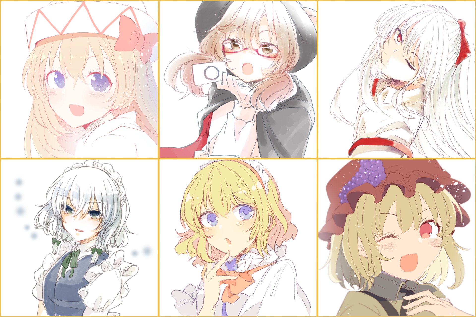 Download Alice Margatroid Sakuya Izayoi Minoriko Aki Lily White Sumireko Usami Fujiwara No Mokou Anime Touhou 4k Ultra HD Wallpaper by あおい