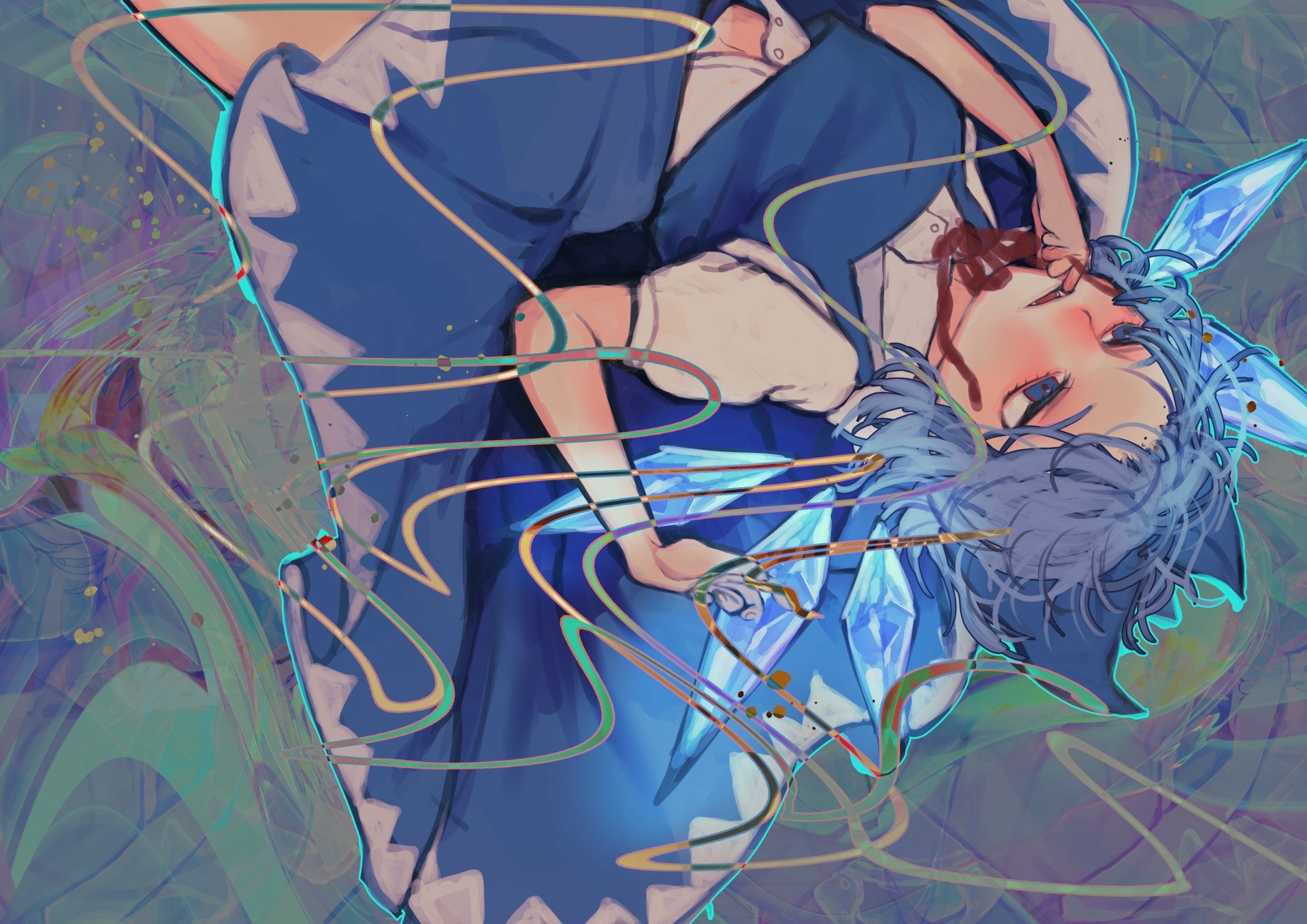 Download Cirno (Touhou) Anime Touhou 4k Ultra HD Wallpaper by 山崎つくね