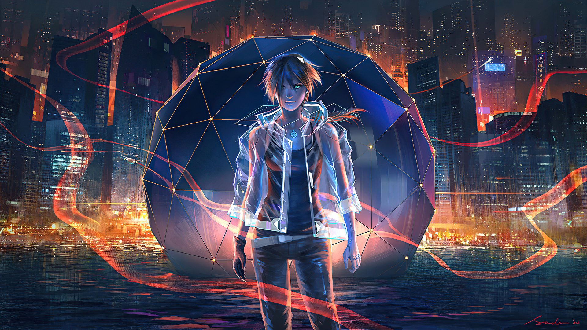 动漫 女孩 4k Ultra HD 壁纸 by sandara