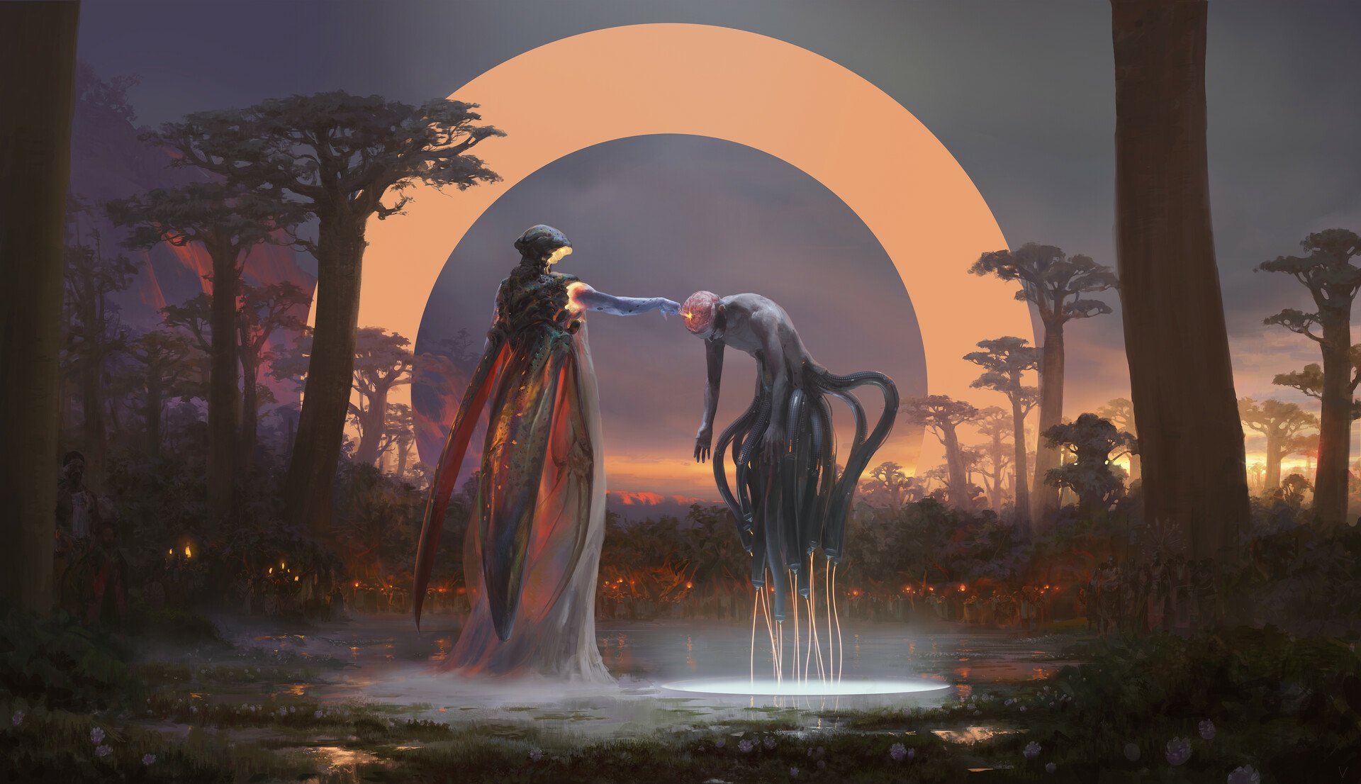 Download Sci Fi Alien HD Wallpaper by Victor Cloux