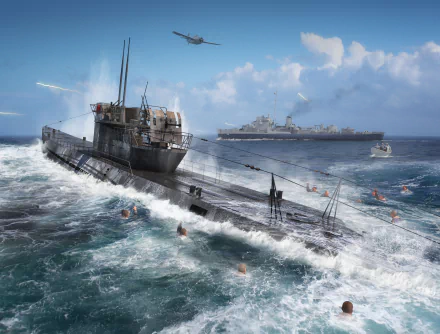 warship military submarine HD Desktop Wallpaper | Background Image