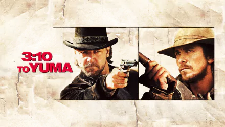 Christian Bale Russell Crowe movie 3:10 to Yuma (2007) HD Desktop Wallpaper | Background Image