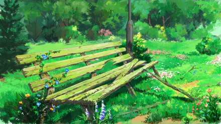 Anime bench HD Desktop Wallpaper | Background Image