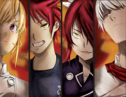 Rindō Kobayashi Eishi Tsukasa Sōma Yukihira Erina Nakiri Anime Food Wars: Shokugeki no Soma HD Desktop Wallpaper | Background Image
