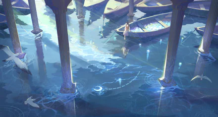  Sitting in a Calm Harbor
