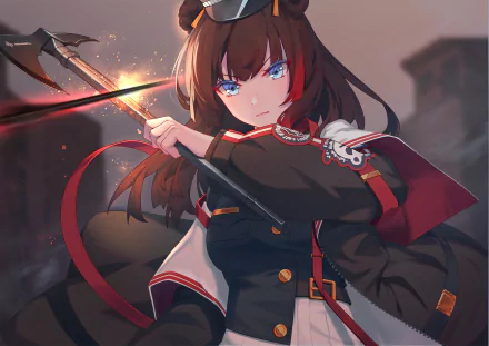 brown hair blue eyes Zima (Arknights) video game Arknights HD Desktop Wallpaper | Background Image