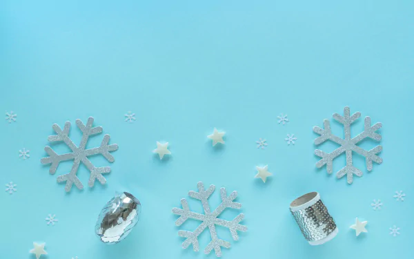 sequin star artistic snowflake HD Desktop Wallpaper | Background Image