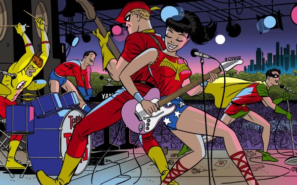 Comics Teen Titans Robin Wonder Girl Speedy Aqualad Kid Flash Donna Troy Wally West Dick Grayson Garth Roy Harper DC Comics HD Wallpaper | Background Image